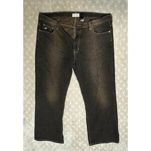 DKNY Jeans Men's 38x30 Metro Fit Dark Wash Brown Tint Denim Pants Y2K 2000s